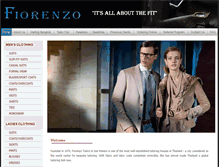 Tablet Screenshot of fiorenzotailor.com